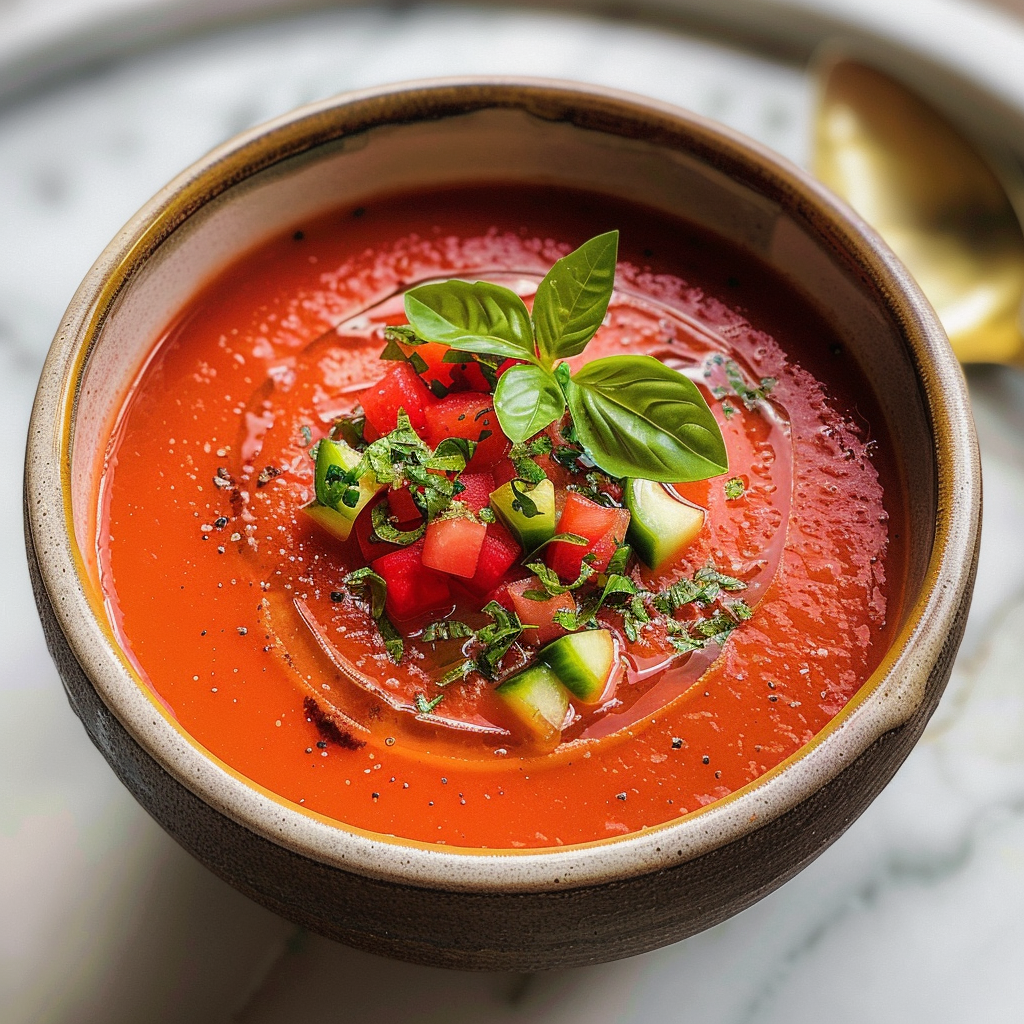 Cold Tomato Watermelon Soup