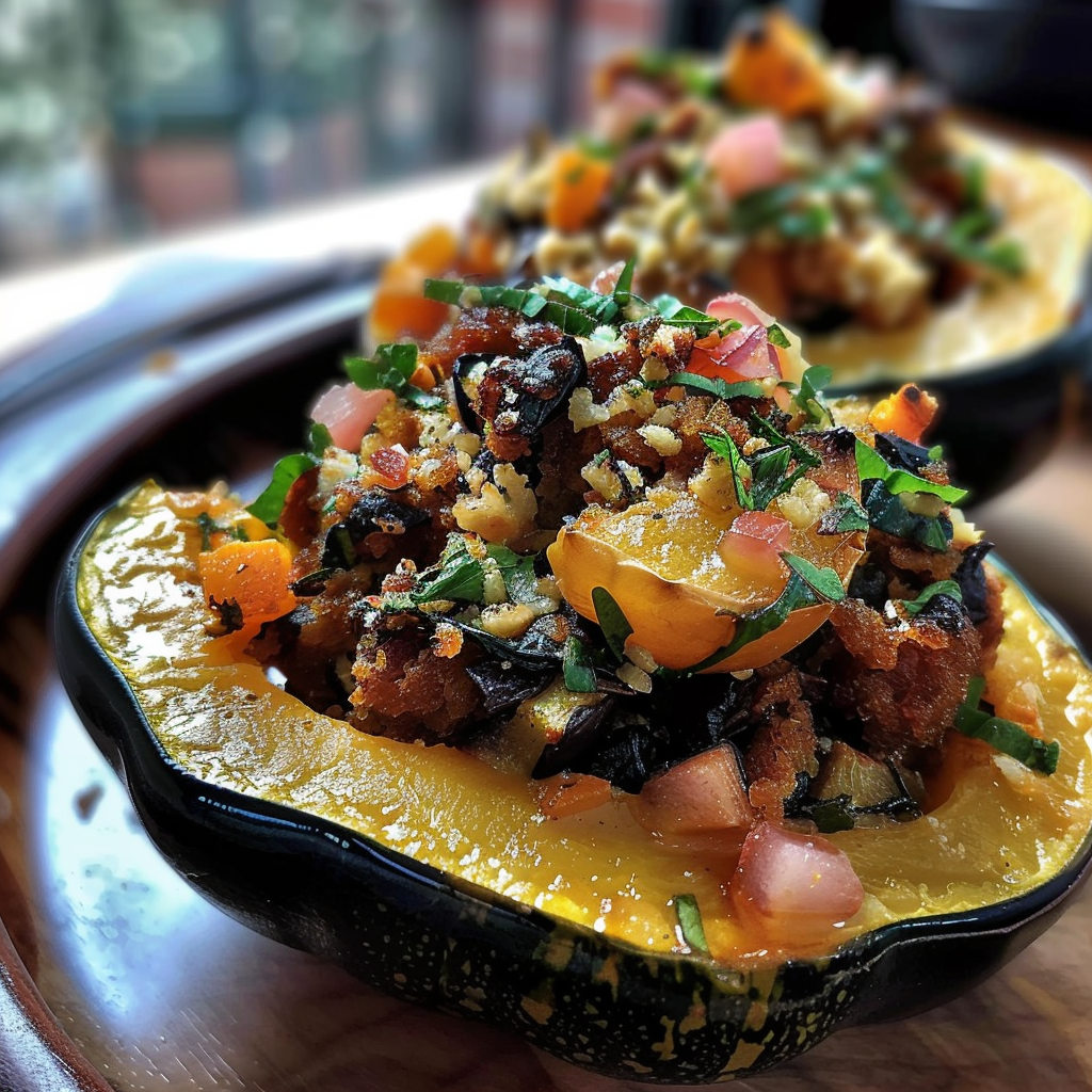 Moroccan-Style Stuffed Acorn Squash