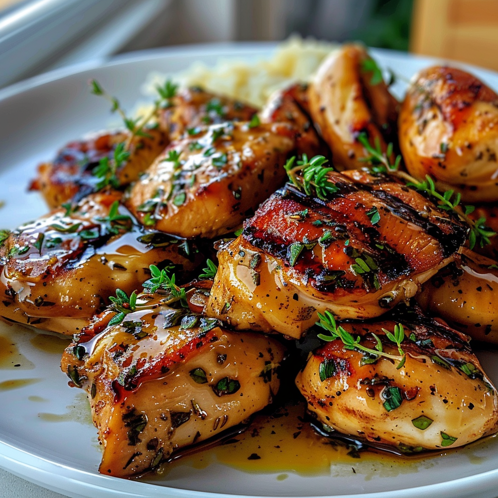 Greek honey chicken
